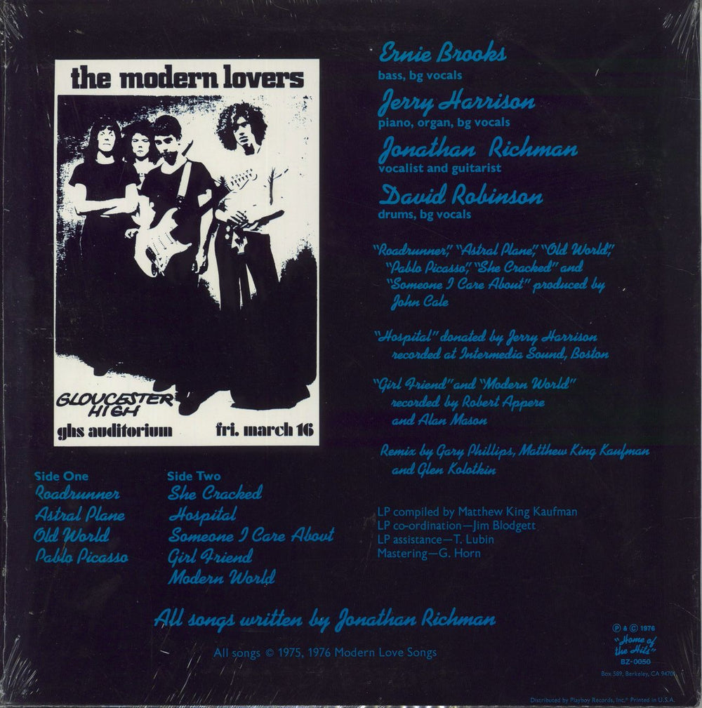 Jonathan Richman & The Modern Lovers The Modern Lovers US vinyl LP album (LP record)