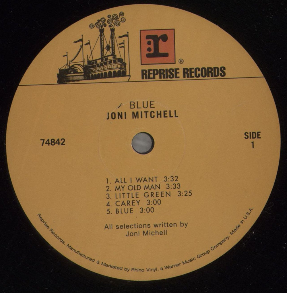 Joni Mitchell Blue - 180g - Shrink US vinyl LP album (LP record) JNILPBL879234