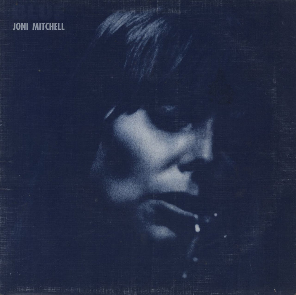 Joni Mitchell Blue - 2nd - Textured - VG UK vinyl LP album (LP record) K44128