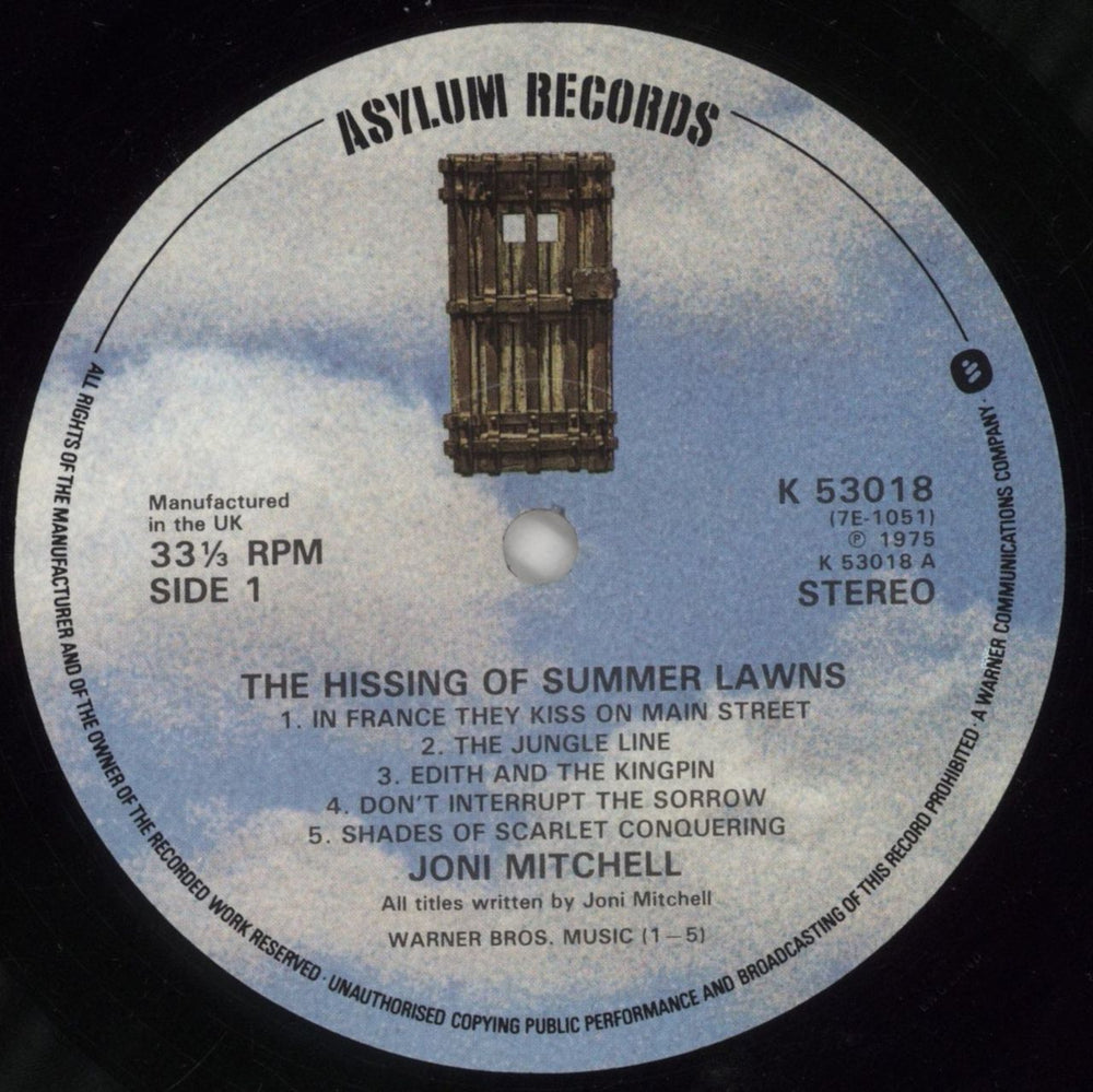 Joni Mitchell The Hissing Of Summer Lawns - Nimbus Supercut - EX UK vinyl LP album (LP record) JNILPTH861457
