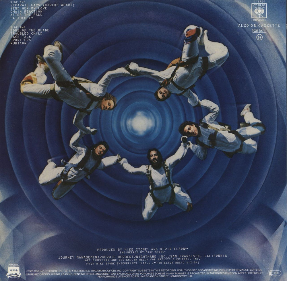 Journey Frontiers UK vinyl LP album (LP record)