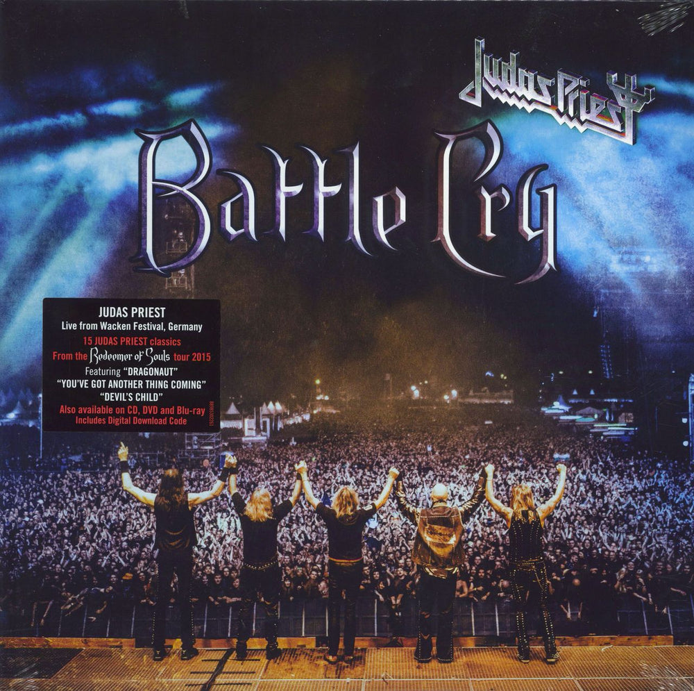 Judas Priest Battle Cry - Numbered & Sealed UK vinyl LP album (LP record) 88985302261