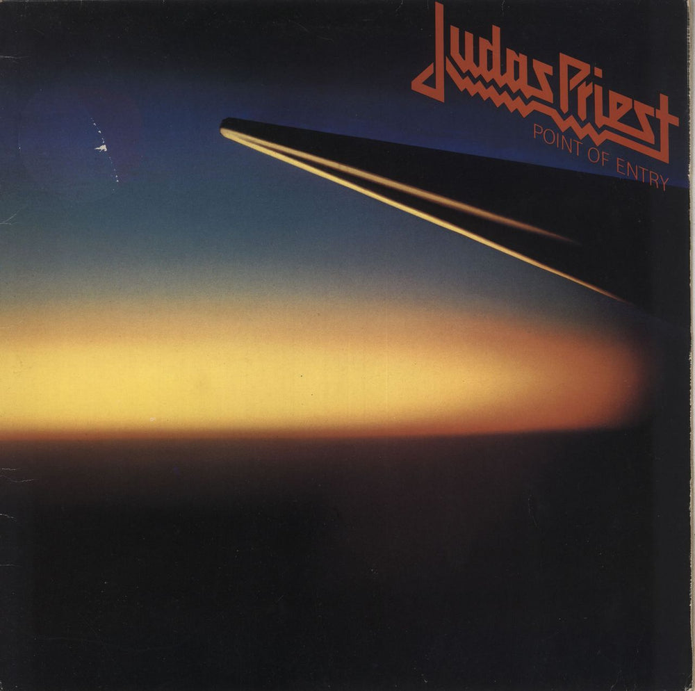 Judas Priest Point Of Entry - EX UK vinyl LP album (LP record) 84834