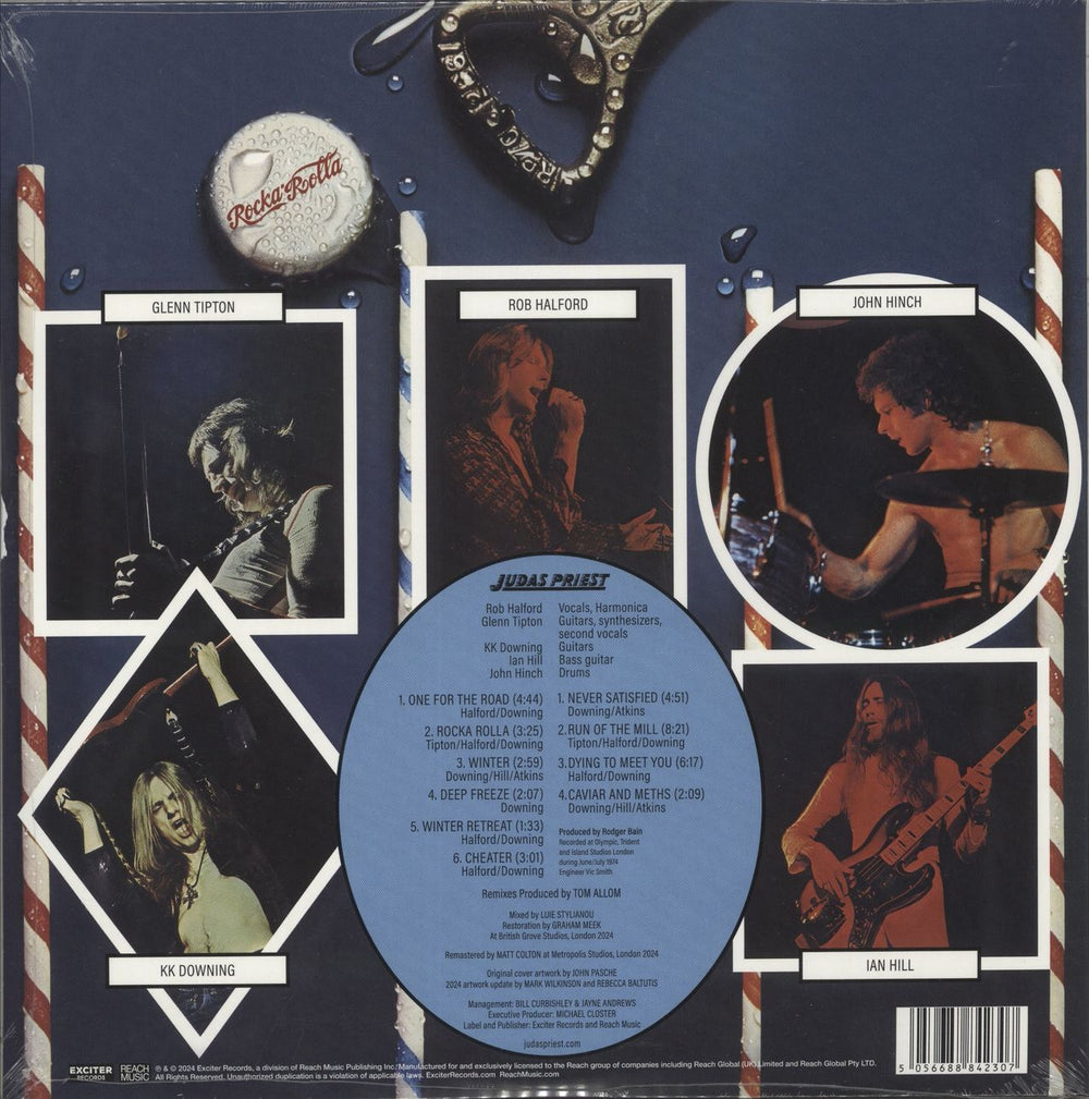 Judas Priest Rocka Rolla - 180 Gram Blue Vinyl - Sealed UK vinyl LP album (LP record) 5056688842307