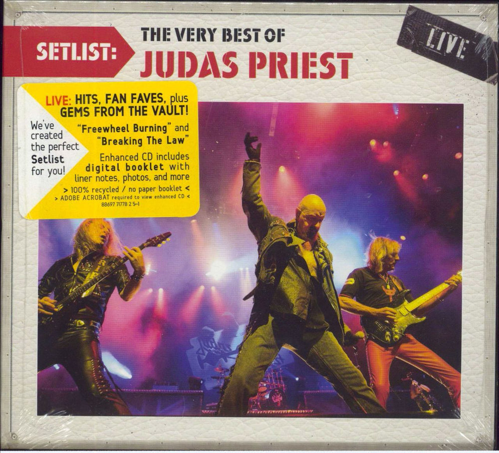 Judas Priest Setlist: The Very Best Of Judas Priest Live - Sealed US CD album (CDLP) 88697717782