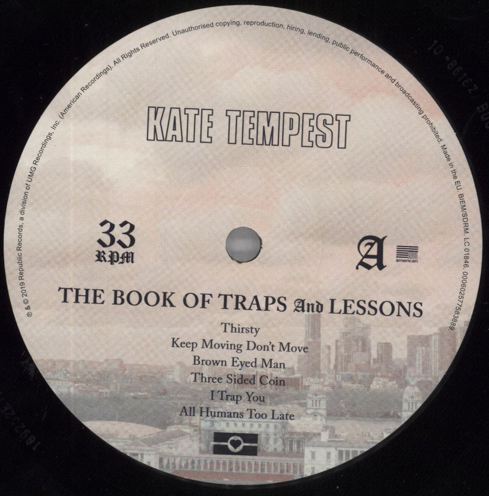 Kae Tempest The Book Of Traps And Lessons + Lyric Booklet UK vinyl LP album (LP record) K-4LPTH822817