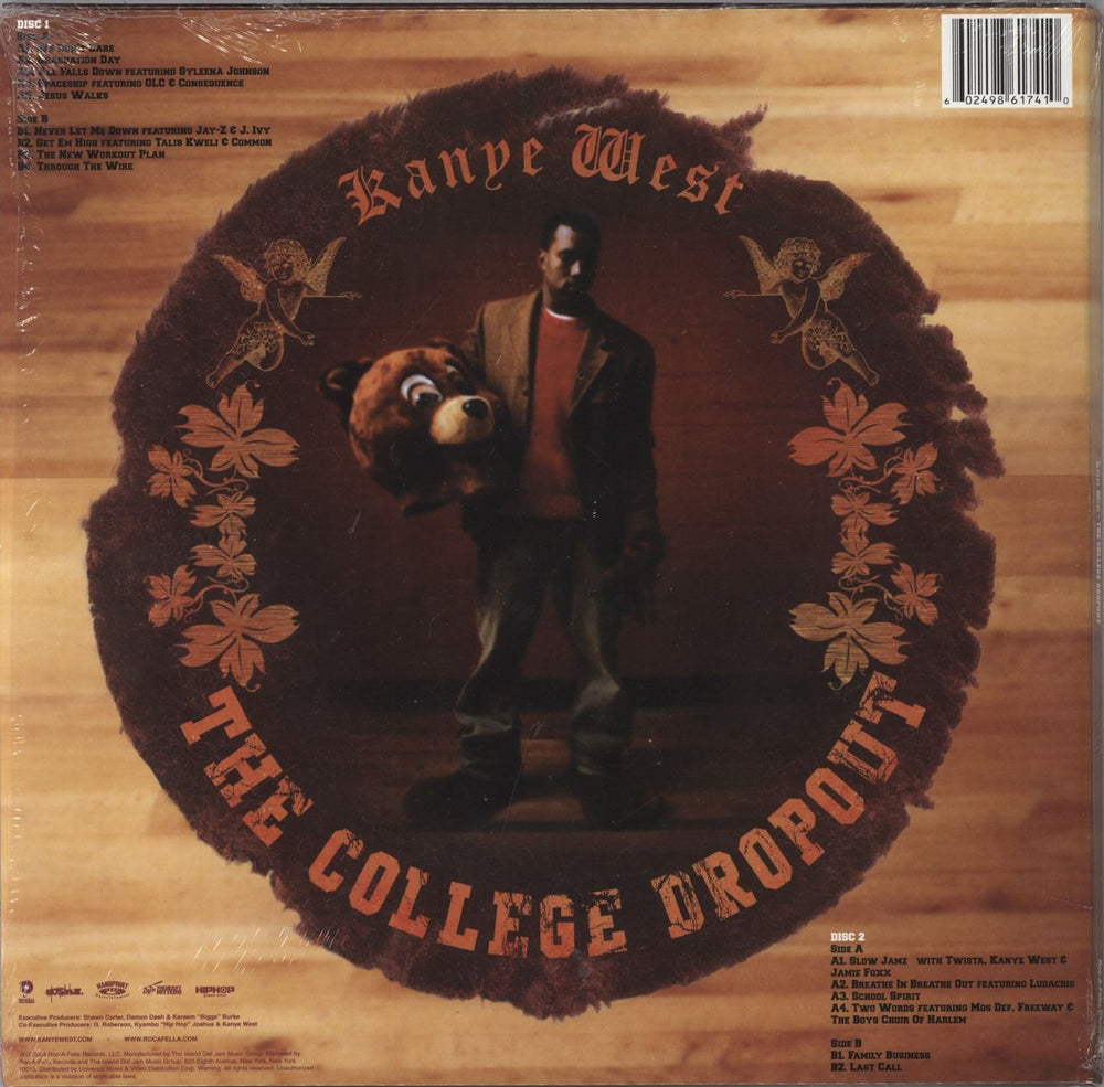 Kanye West The College Dropout US 2-LP vinyl record set (Double LP Album) 602498617410