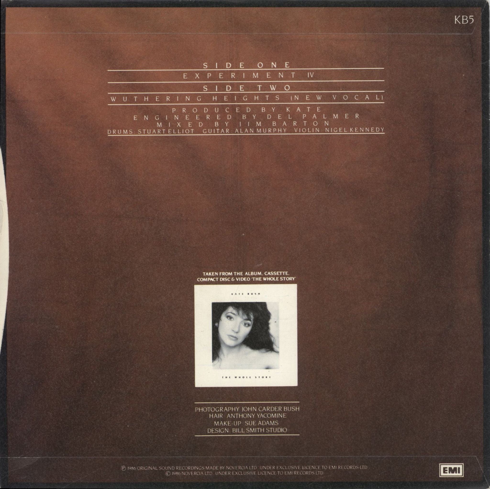 Kate Bush Experiment IV - Solid UK 7\" vinyl single (7 inch record / 45)