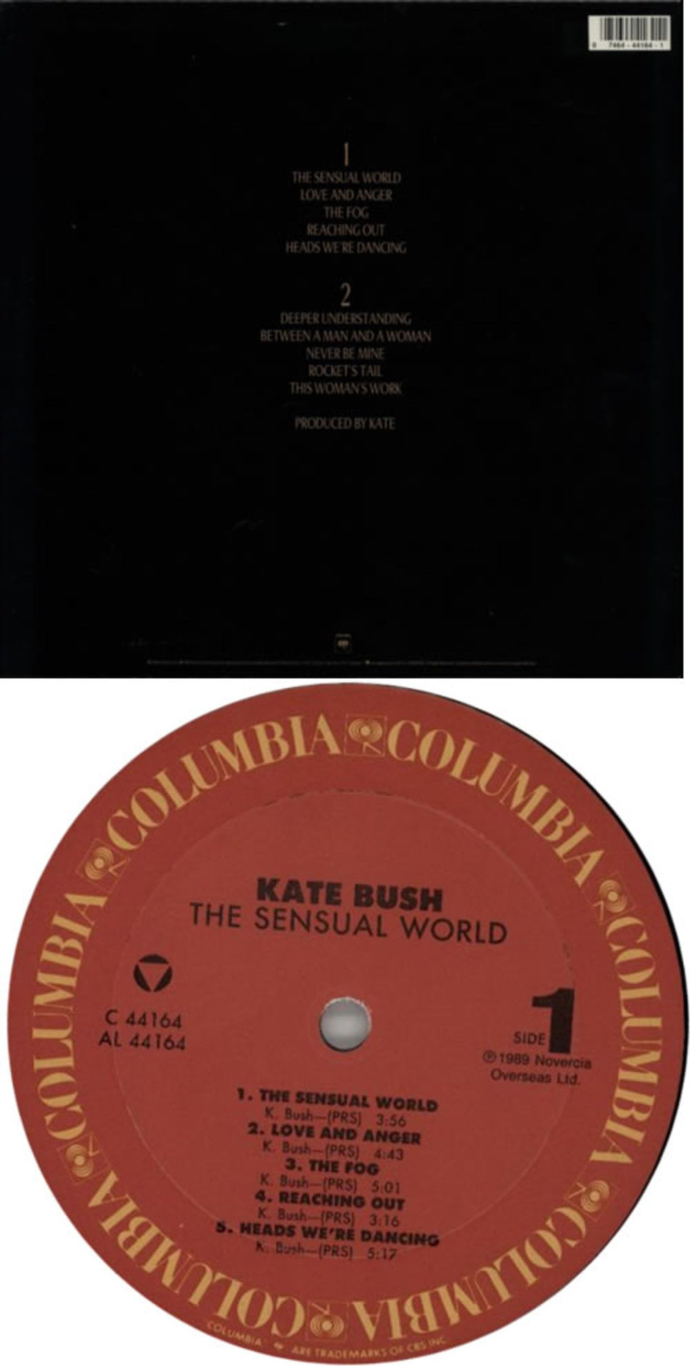 Kate Bush The Sensual World + Inner US vinyl LP album (LP record) BUSLPTH606223