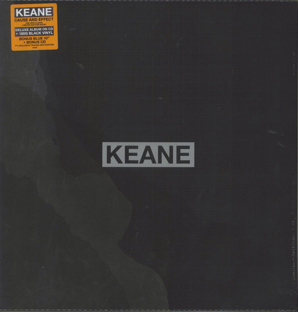 Keane (00s) Cause And Effect - Deluxe Edition - 180gm Vinyl, Blue Vinyl 10", 2-CD & Signed Print UK vinyl LP album (LP record) 7791609