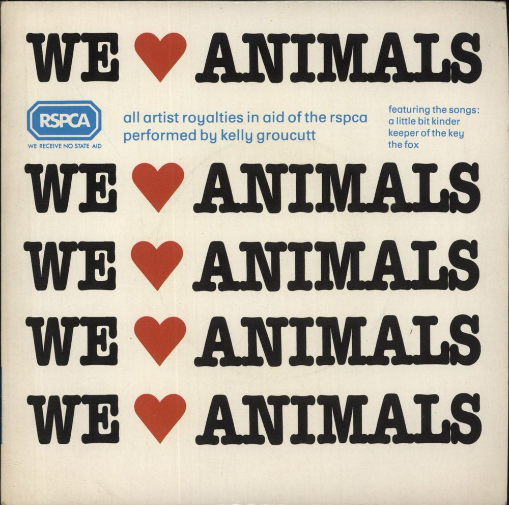 Kelly Groucutt A Little Bit Kinder UK 7" vinyl single (7 inch record / 45) RSPCA1