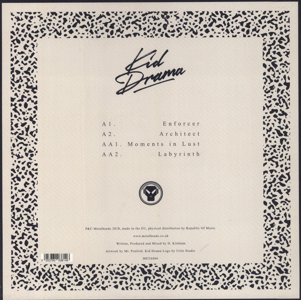 Kid Drama Enforcer EP UK 12" vinyl single (12 inch record / Maxi-single) 5053760038146