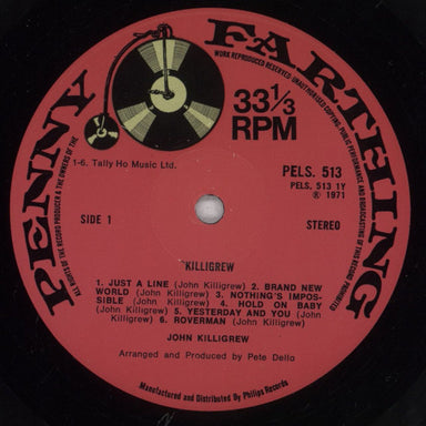Killigrew Killigrew UK vinyl LP album (LP record) 7L6LPKI839077