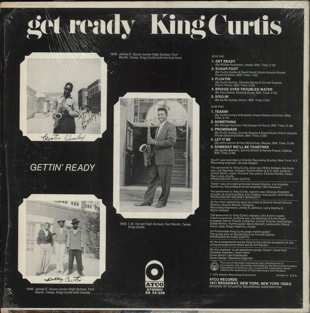 King Curtis Get Ready Canadian vinyl LP album (LP record)
