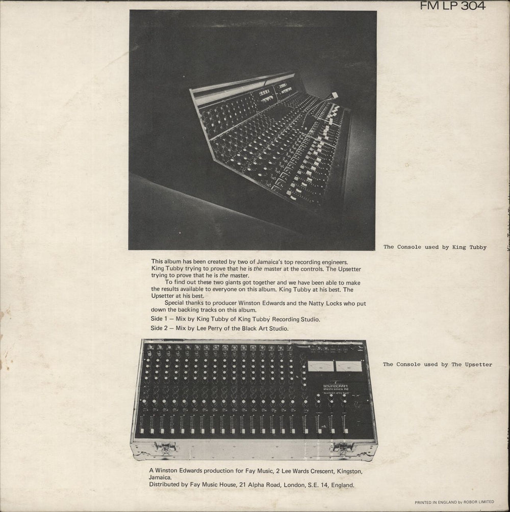 King Tubby At The Grass Roots Of Dub UK vinyl LP album (LP record)