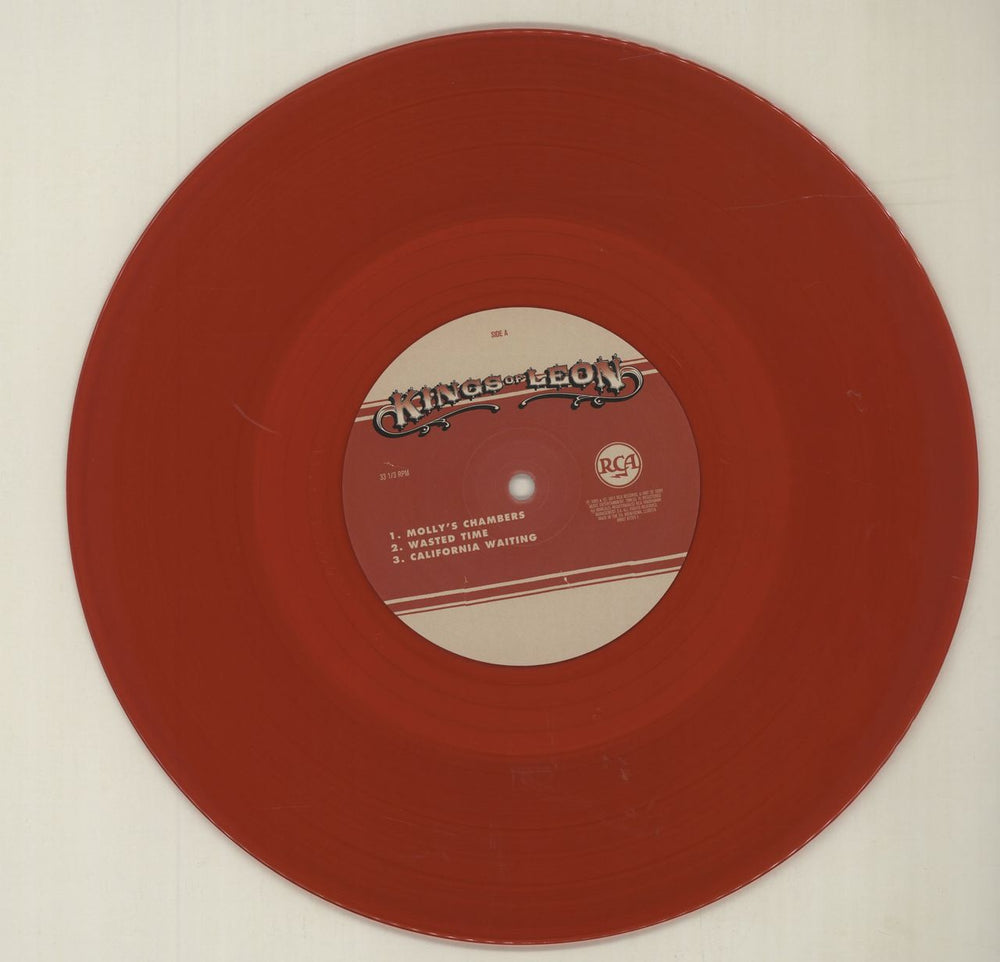 Kings Of Leon Holy Roller Novocaine - Red Vinyl UK 10" vinyl single (10 inch record) KOL10HO680797