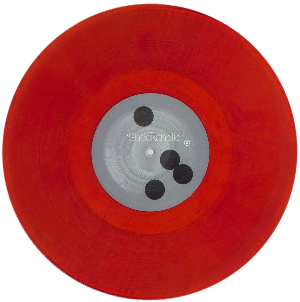 Kinky Machine Shockaholic - Red Vinyl UK 10" vinyl single (10 inch record) KIK10SH177741