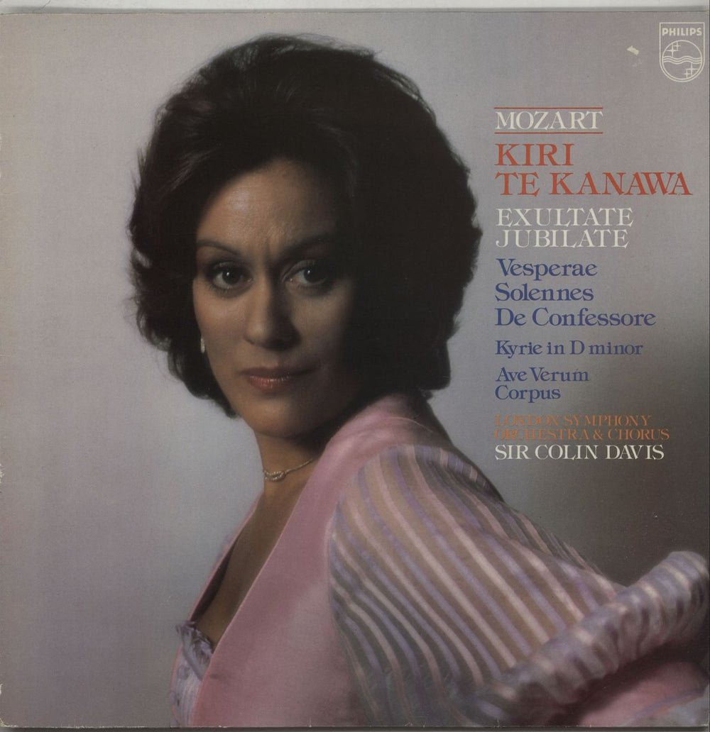 Kiri Te Kanawa Mozart: Exsultate Jubilate / Vesperae Solennes De Confessore / Kyrie In D Minor / Ave Verum Corpus Dutch vinyl LP album (LP record) 6500271