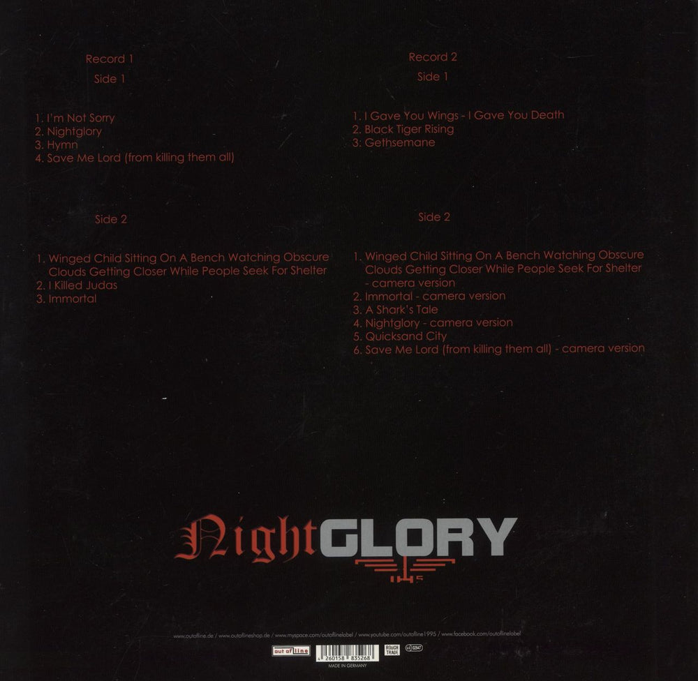 Kirlian Camera Nightglory German 2-LP vinyl record set (Double LP Album) 4260158835268