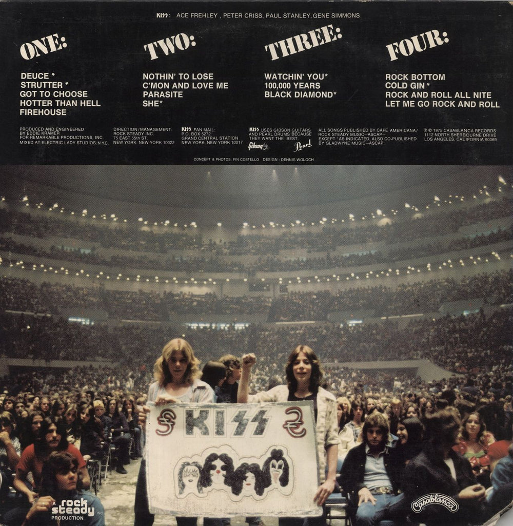 Kiss Alive! + Booklet - Tan Filmworks Labels US 2-LP vinyl record set (Double LP Album)