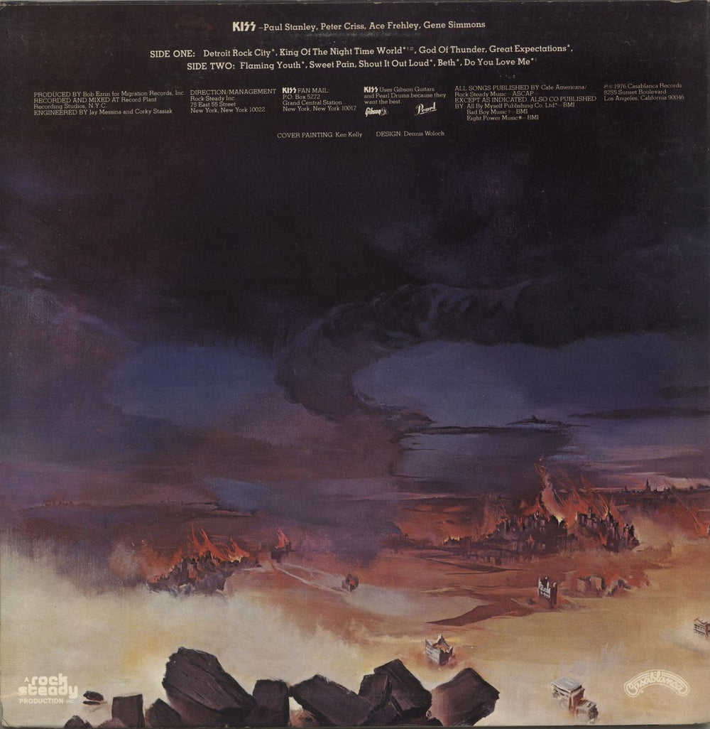 Kiss Destroyer US vinyl LP album (LP record)