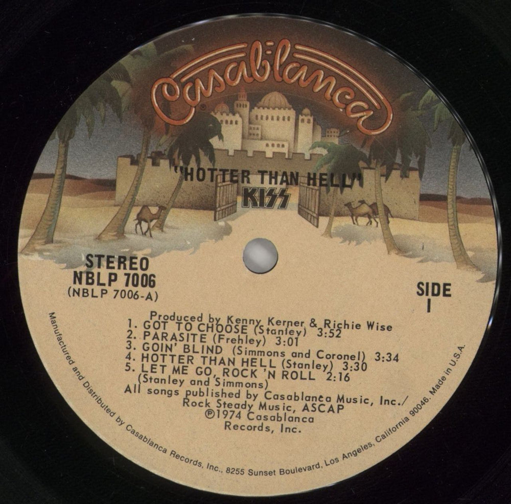 Kiss Hotter Than Hell US vinyl LP album (LP record) KISLPHO14402