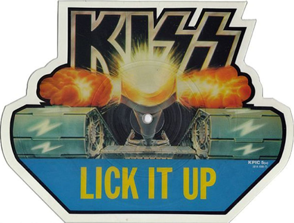 Kiss Lick It Up UK shaped picture disc (picture disc vinyl record) KPIC5