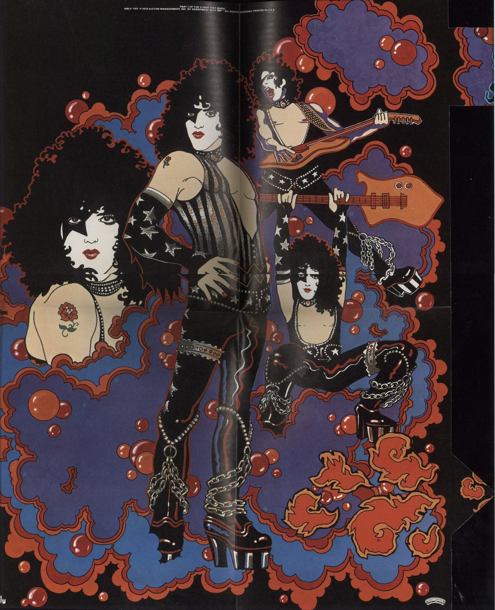 Kiss Paul Stanley + Mural Poster - Shrink US vinyl LP album (LP record)
