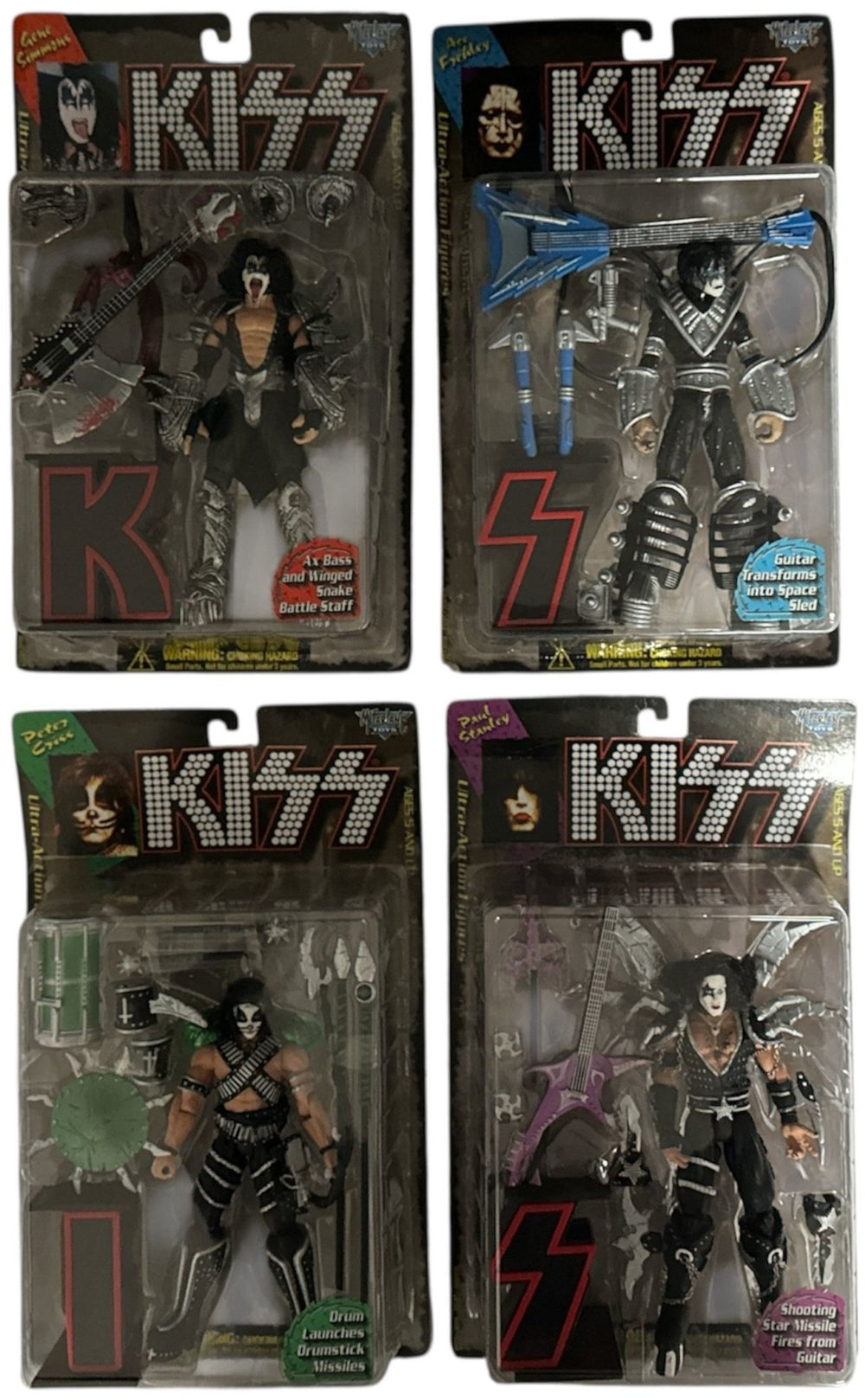 Kiss Set of Four Original Ultra-Action Figures US memorabilia DOLLS