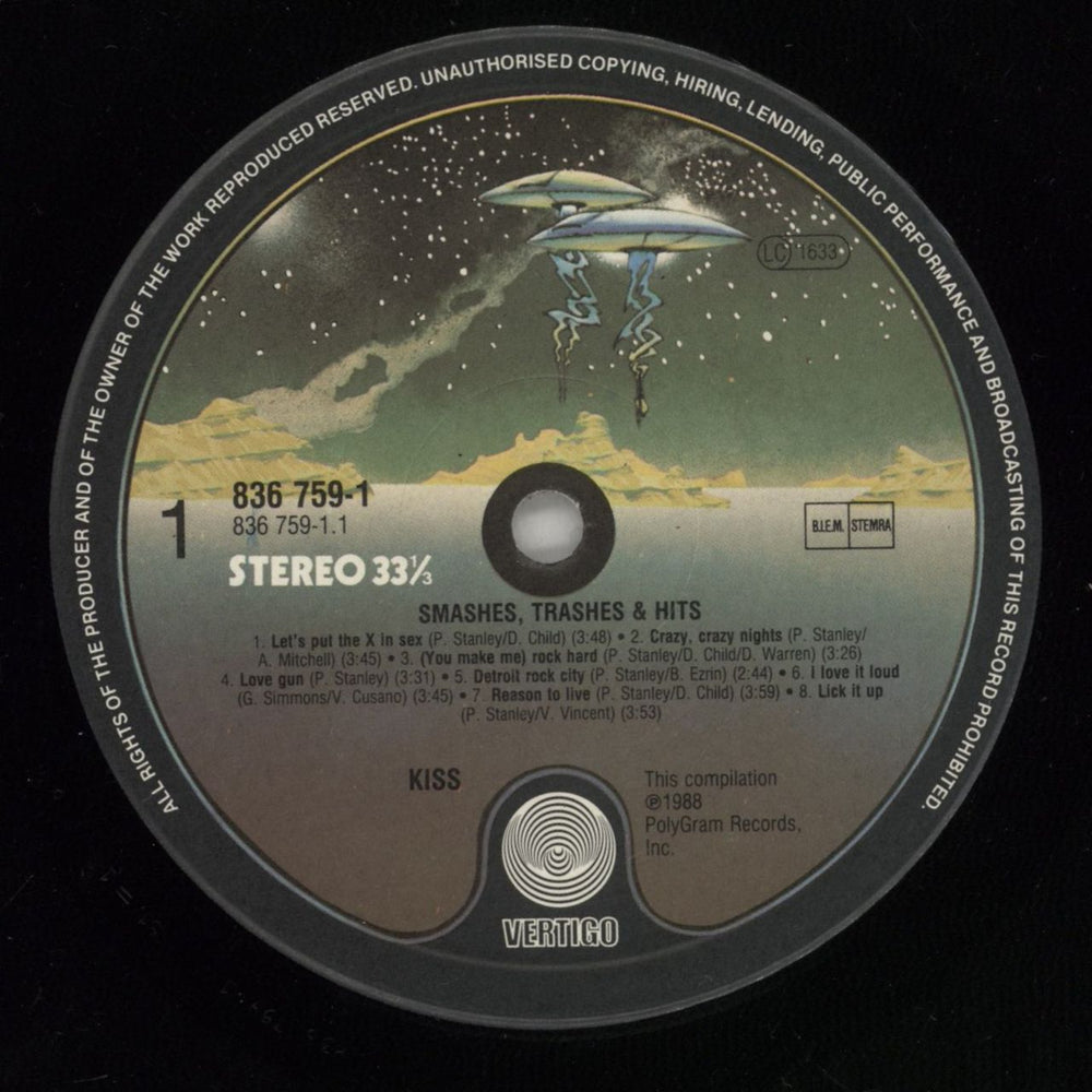 Kiss Smashes, Thrashes & Hits Dutch vinyl LP album (LP record) KISLPSM874332