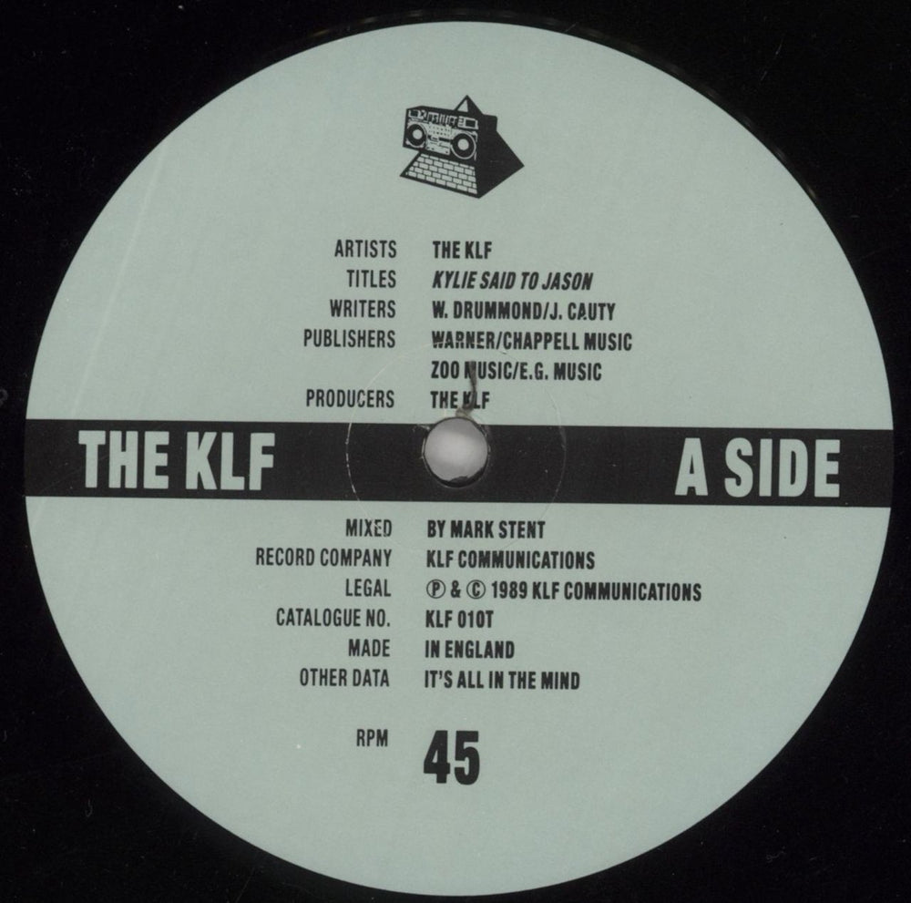 KLF Kylie Said To Jason + poster UK 12" vinyl single (12 inch record / Maxi-single) KLF12KY859241