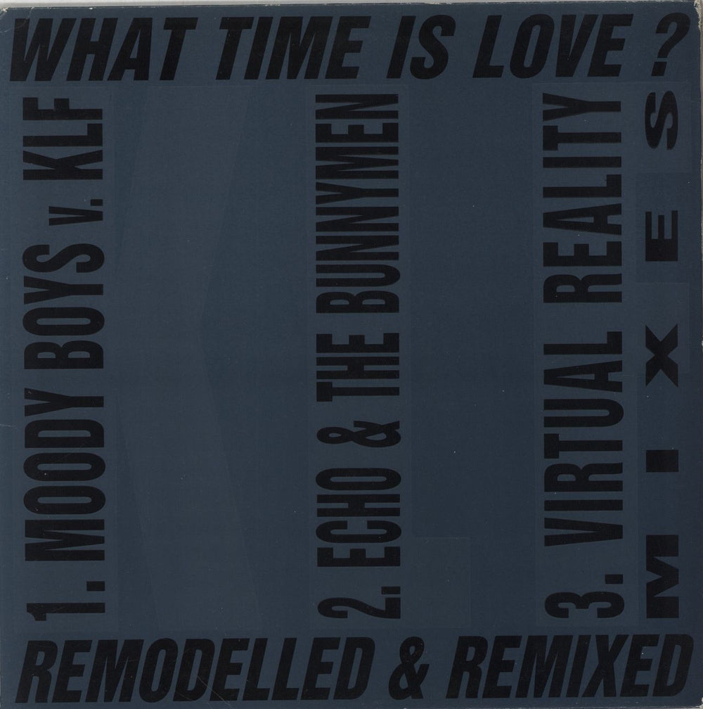 KLF What Time Is Love? - Remixes UK 12" vinyl single (12 inch record / Maxi-single) KLF004Y