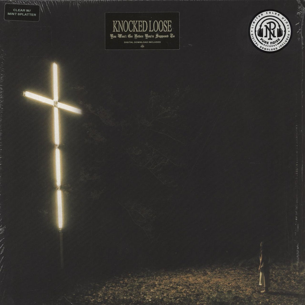 Knocked Loose You Won’t Go Before You’re Supposed To - Clear w/ Mint Splatter Vinyl UK vinyl LP album (LP record) PNE409