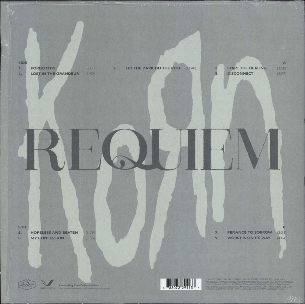 Korn Requiem - Shrink Dutch vinyl LP album (LP record) 888072295537