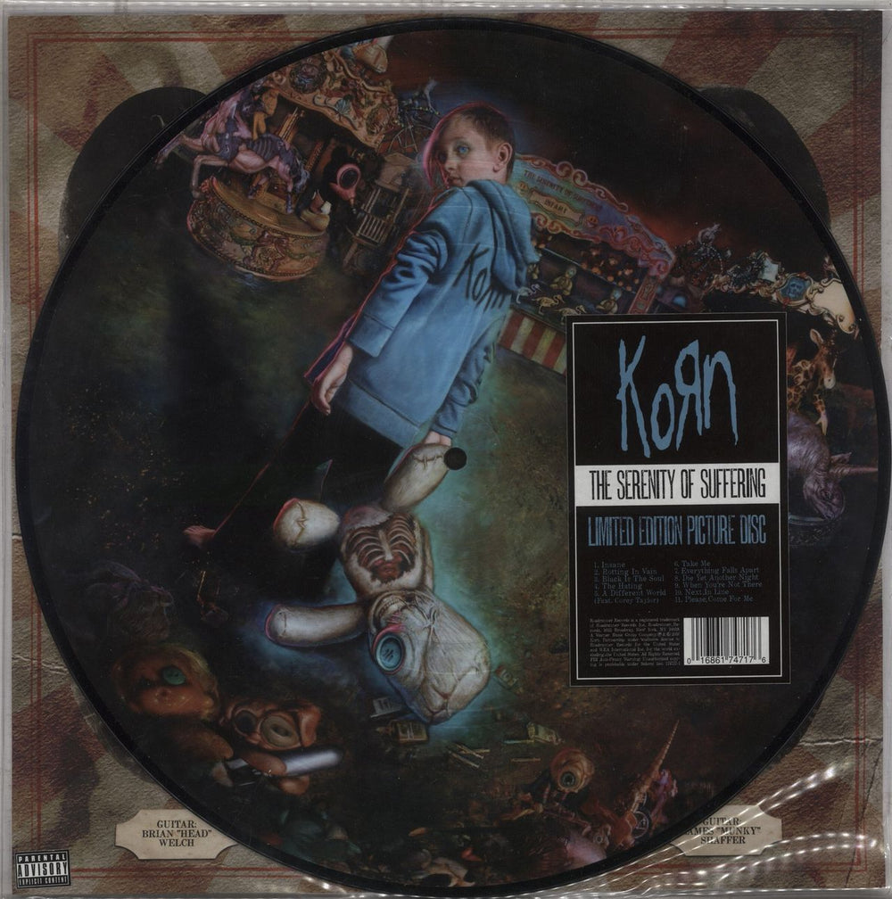 Korn The Serenity of Suffering - VG US picture disc LP (vinyl picture disc album) 16861-74717