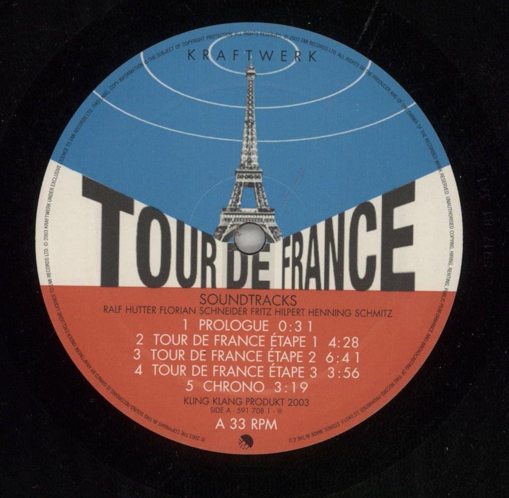 Kraftwerk Tour De France 2003 - EX UK 2-LP vinyl record set (Double LP Album) KRA2LTO866687