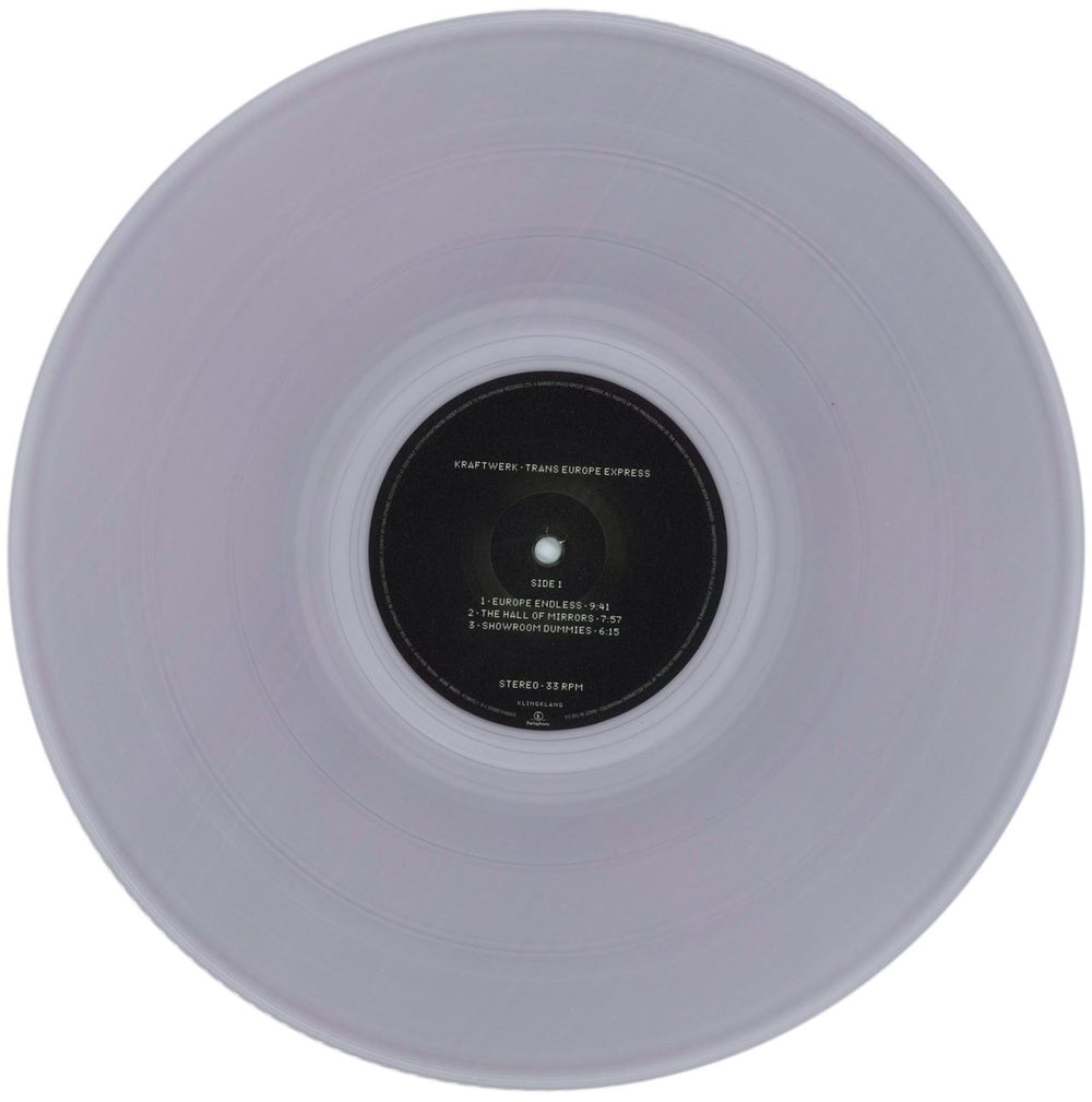 Kraftwerk Trans Europe Express: Remastered - 180gm Clear Vinyl UK vinyl LP album (LP record) KRALPTR869886