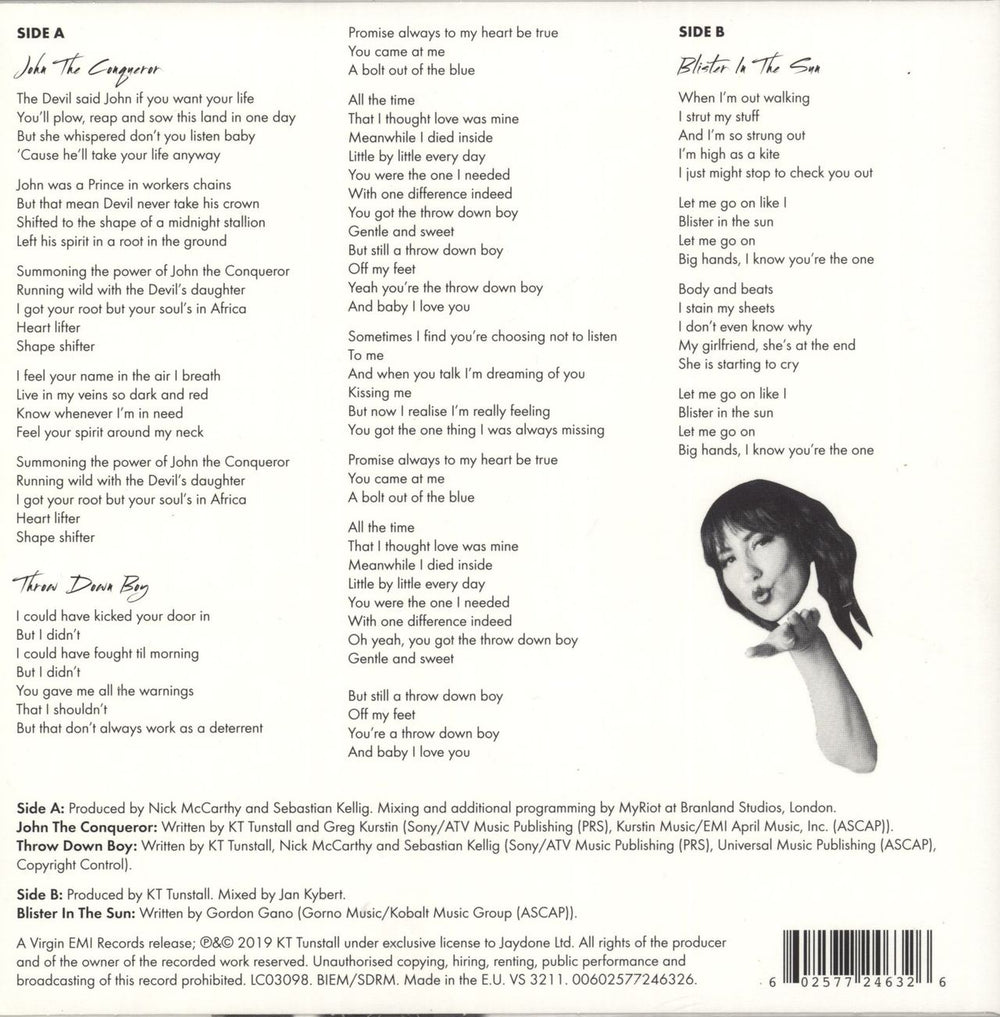 KT Tunstall Extra Wax UK 7" vinyl single (7 inch record / 45) 602577246326