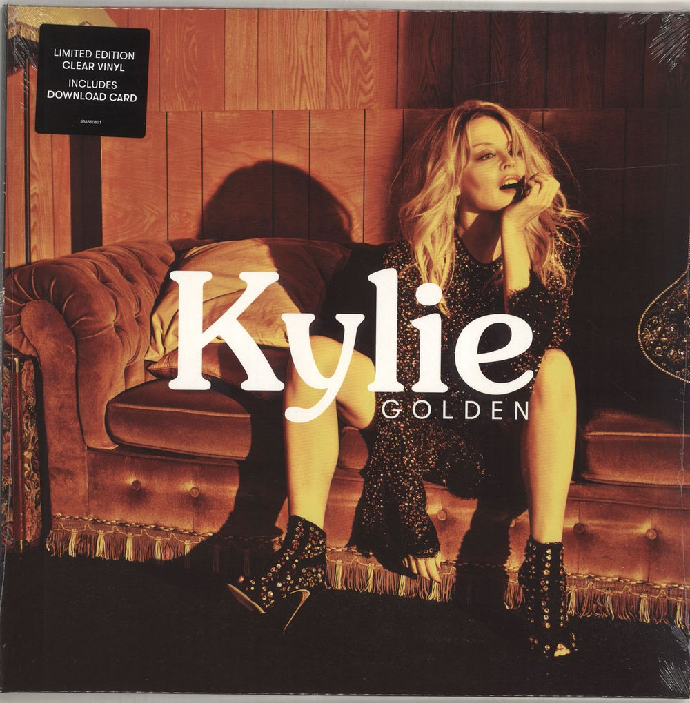 Kylie Minogue Golden - Clear Vinyl - Sealed UK vinyl LP album (LP record) 538360801