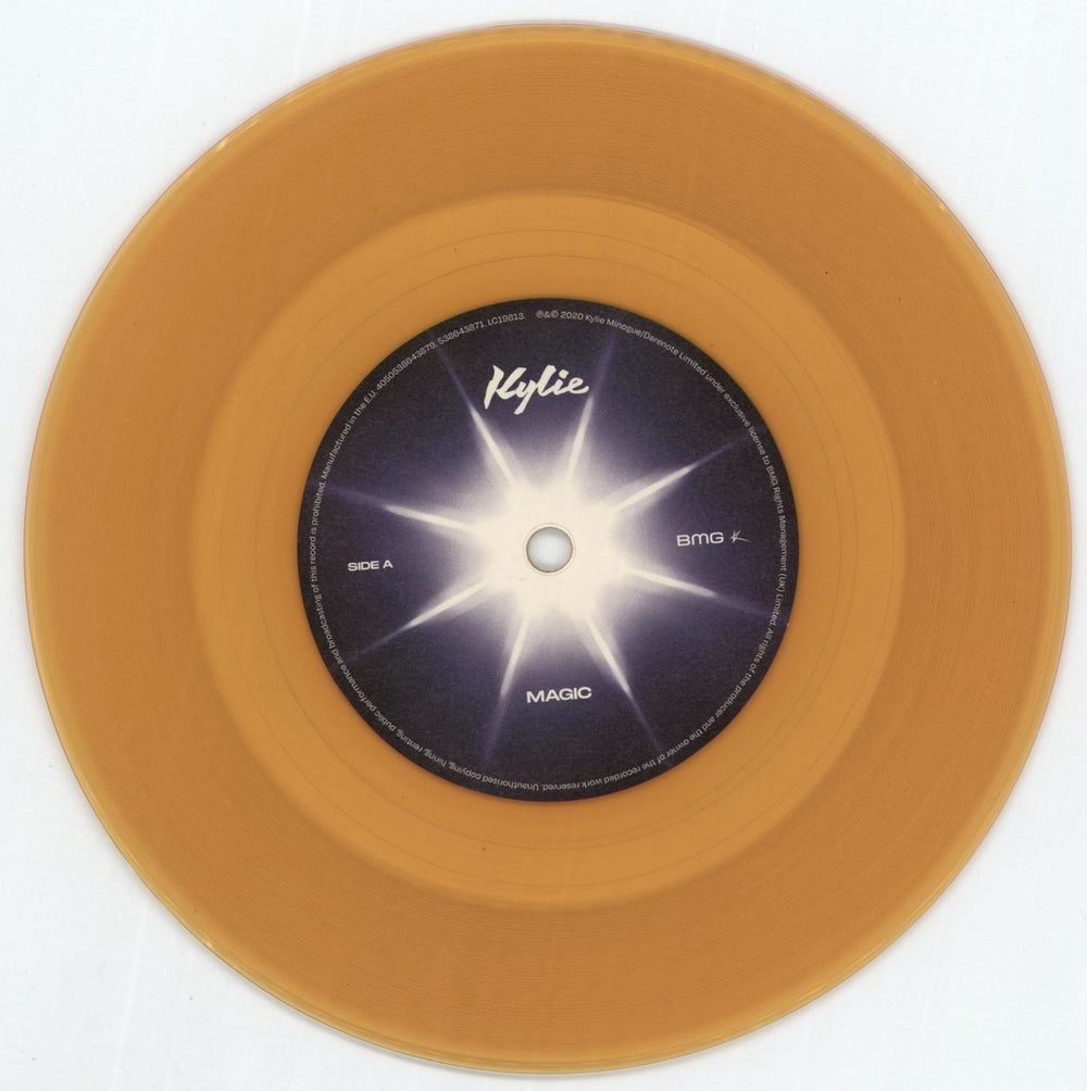 Kylie Minogue Magic - Yellow Vinyl - EX UK 7" vinyl single (7 inch record / 45) KYL07MA881161