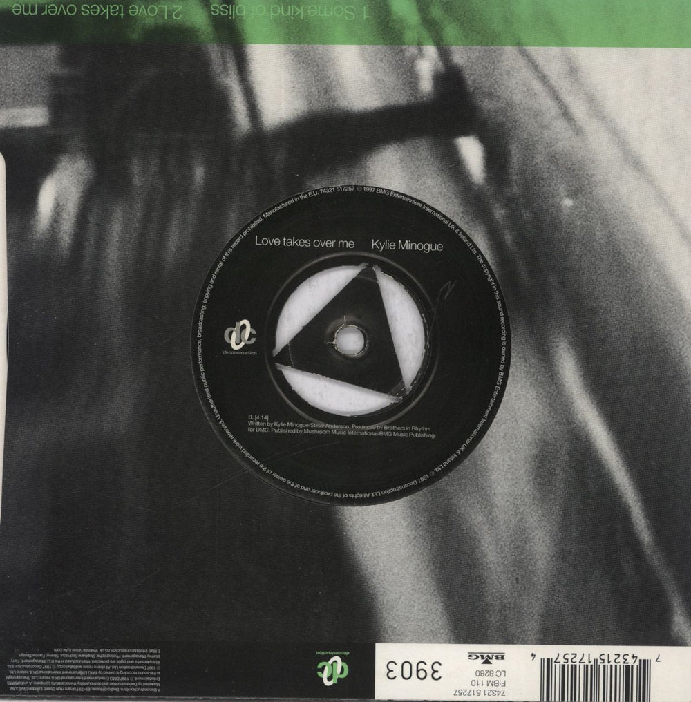 Kylie Minogue Some Kind Of Bliss UK 7" vinyl single (7 inch record / 45) 743215172574