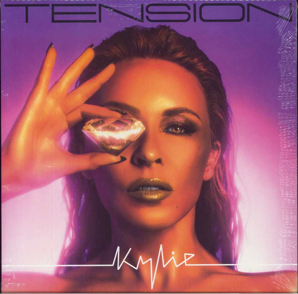 Kylie Minogue Tension - Transparent Orange Vinyl - Sealed UK vinyl LP album (LP record) 638927901