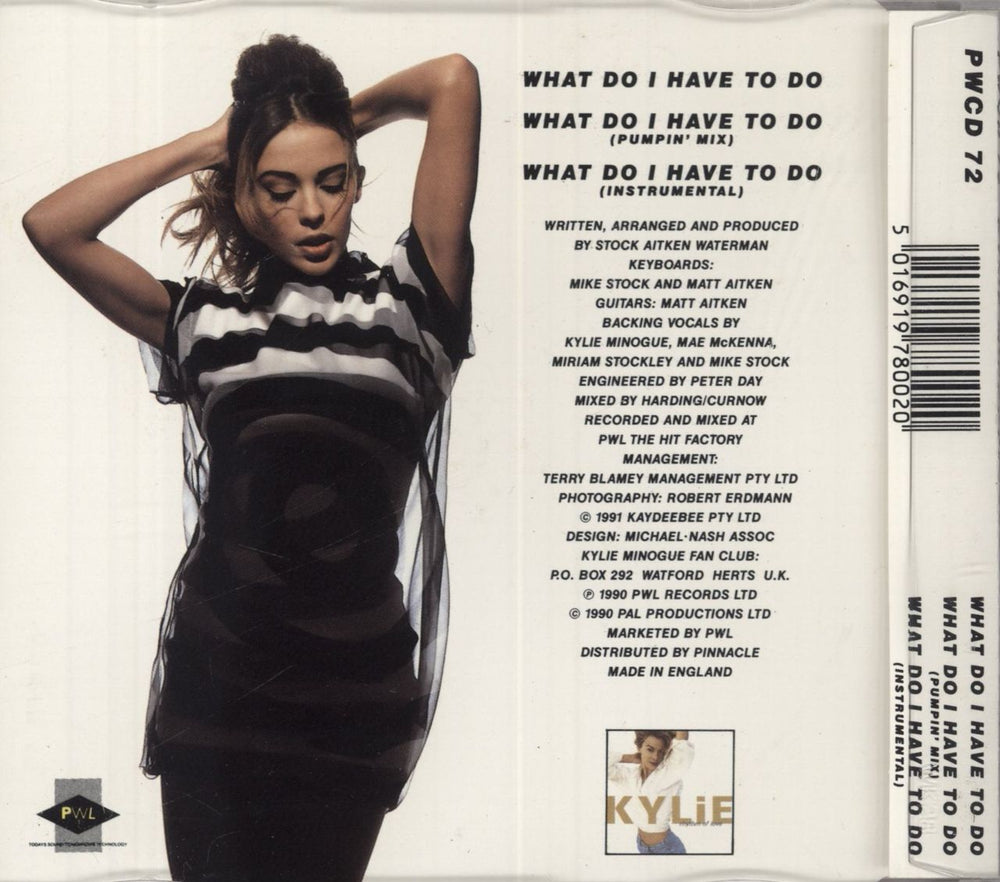 Kylie Minogue What Do I Have To Do UK CD single (CD5 / 5") 5016919780020