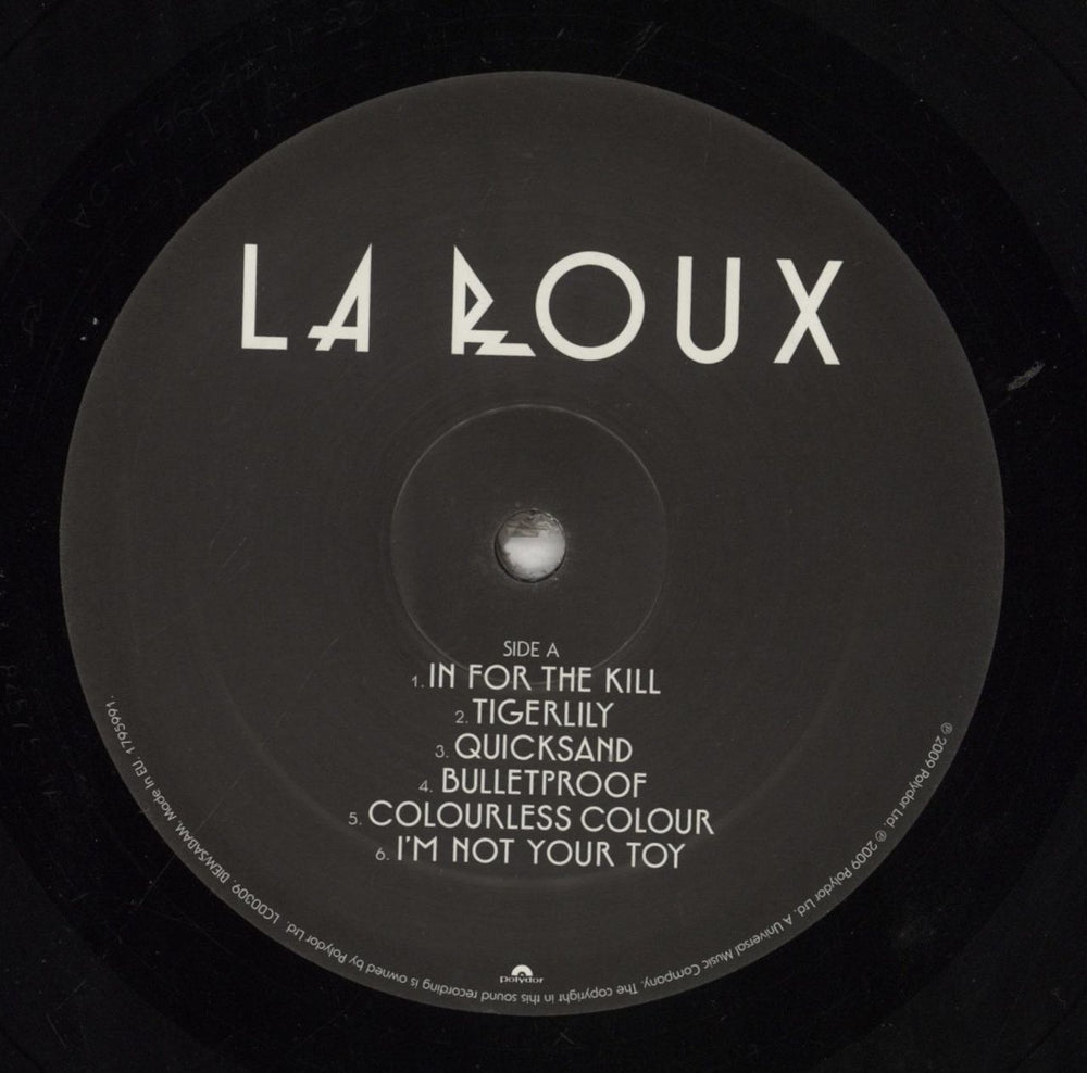 La Roux La Roux + Poster UK vinyl LP album (LP record) OUXLPLA856601