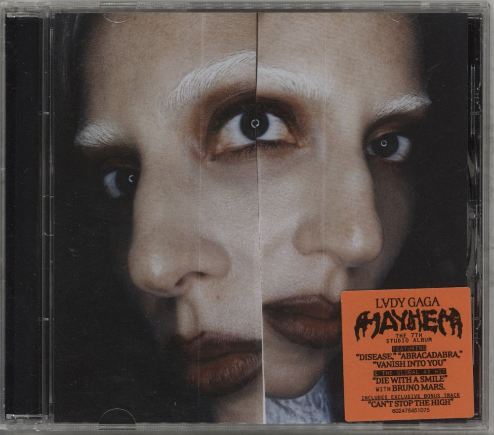 Lady Gaga MAYHEM - Opaque Silver Vinyl + Autographed Card, Poster & CD UK 2-LP vinyl record set (Double LP Album)