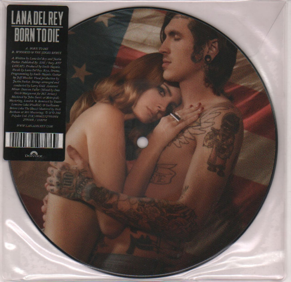 Lana Del Rey Born To Die UK 7" vinyl picture disc (7 inch picture disc single) 2793491