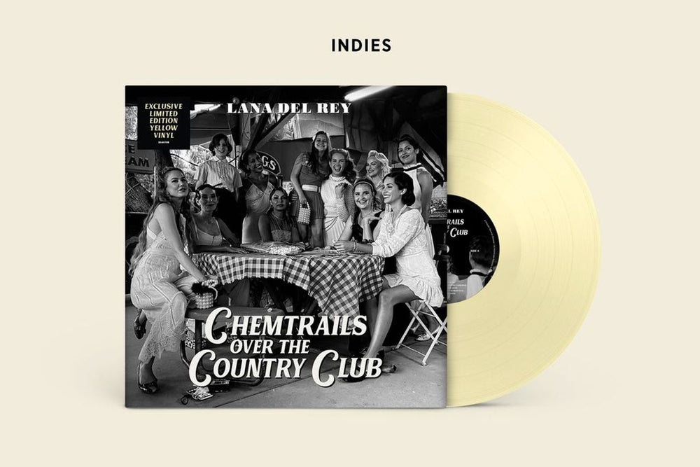 Lana Del Rey Chemtrails Over The Country Club - Yellow Vinyl UK vinyl LP album (LP record) L3XLPCH765898