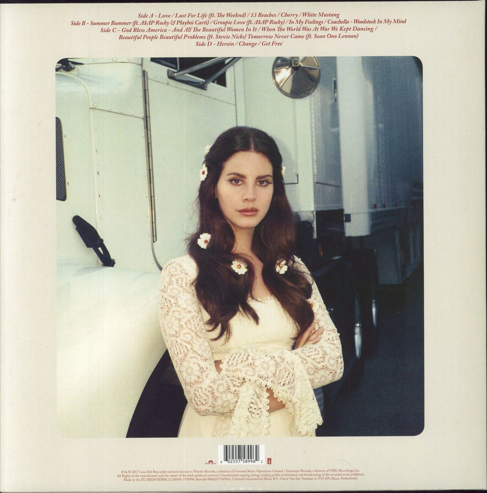 Lana Del Rey Lust For Life - 180gm - EX UK 2-LP vinyl record set (Double LP Album) 602557589962