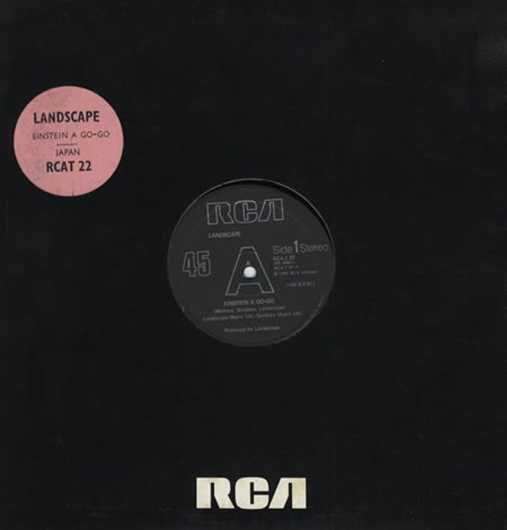 Landscape Einstein A Go-Go - Stickered Sleeve UK 12" vinyl single (12 inch record / Maxi-single) RCAT22