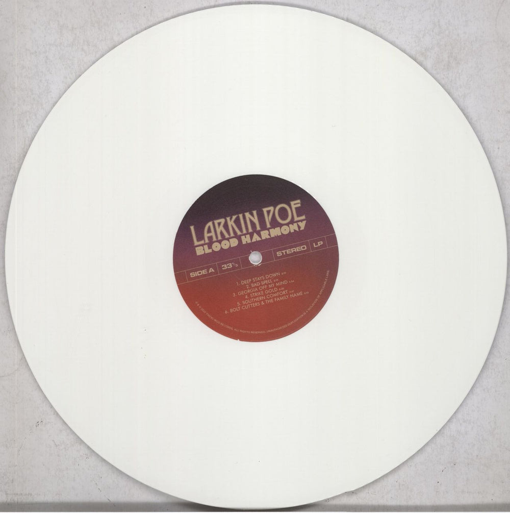 Larkin Poe Blood Harmony UK vinyl LP album (LP record) 7NVLPBL841236